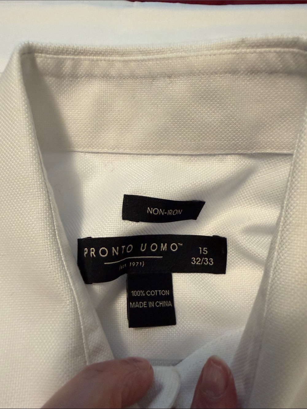 Pronto Uomo White Long-Sleeve Dress Shirt - Picture 6 of 6